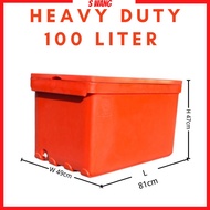 100 Liter Heavy Duty Cooler box/Ice box/Ice bucket/Tong ais/Plastic Ice Tong