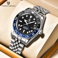 Pagani Design Original 40MM GMT Man Automatic Watch Seiko NH34 100M Watertight Ceramic Bezel Luxury 