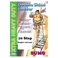 10 Step SUMO Aluminium Double Sided Ladder / Tangga Double Sided 10 Step