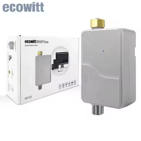Ecowitt WFC01 Smart Watering Timer, WittFlow Sprinkler Timer, Smart Water Valve, Self Watering Timer