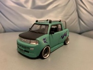 1:30 Toyota BB Open Deck 金屬 豐田 綠色 寬體改裝 可開門