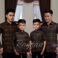 KEMEJA Father And Son Batik Couple // Batik Shirt For Adult Men And Boys With Brown Ant Motif
