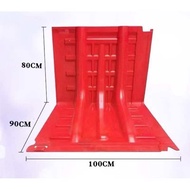 แผ่นกั้นน้ำ แผ่นพลาสติกกั้นน้ำ กำแพงกันน้ำท่วม Box Wall ผลิตจากวัสดุ ABS แข็งแรง ทนทาน สะดวกต่อการจั