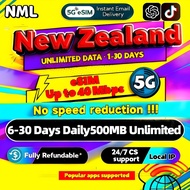 New Zealand eSIM 5G 6-30 Days Daily500MB Unlimited Data eSIM New Zealand Vodafone Spark