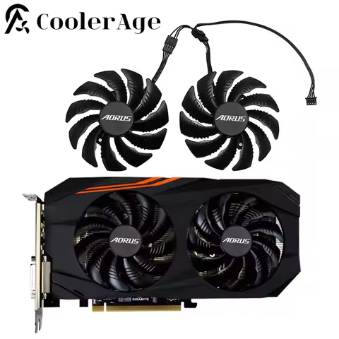 For Gigabyte AORUS Radeon RX 570 580 Graphics Card Cooling Fan RX570 RX580 88MM T129215SU PLD09210S1