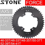 STONE 107BCD Bike Double Chainring Round for Sram FORCE ETAP Flattop AXS 12S 2X 46-33T 48T-33T 48-35T 50T-37T 52T-39T 54T-41T Circle Chainwheel