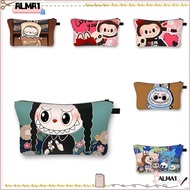 ALMA Pencil Cases, Large Capacity Cute Cartoon Labubu Pencil Bag, Fashion Storage Bags