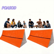 MAYSHOW 2 Pcs Emergency  Shelter Tent, Foldable Ultralight Emergency  Shelter, Durable PE with Alumi