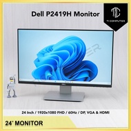 Dell P2419H 24 inch IPS Panel 1080P FHD 60Hz HDMI DP VGA Refurbished Monitor