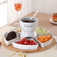 National post ceramic ice cream fondue cheese fondue chocolate hot pot hot pot seven round pot set