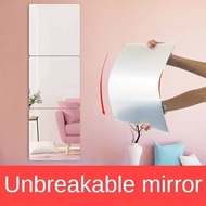 Unbreakable Mirror 30cmx30cm Mirror Sticker Self Adhesive Wall Decor/cermin Sticker Hiasan Dinding