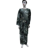 BUJU KURUNG BATIK FLORAL KAIN SILK READY STOCK