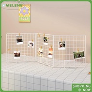 MELENE Display Rack, Metal Grid Frame Storage Rack, Modern Grid with Base Jewelry Booth Rack For Gri