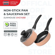 [SG] SUNHOUSE Baby SHG14BB Non-Stick Frying Pan & Pot Set | 14cm