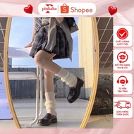 PINKAHA Y2K style Y2K style cute style wool knitted leg socks