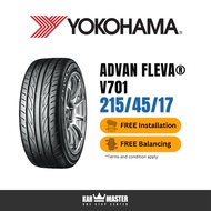 Yokohama Advan Fleva V701 215/45/17 (with Installation)