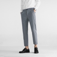 British business style Ankle Pants Fashion MEN slim comfortable stretch pants Mens slim-fit nine-poi
