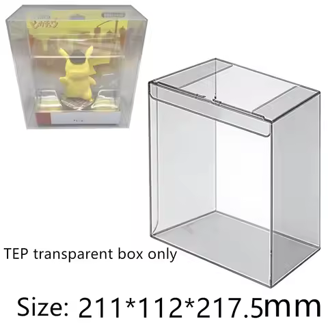 Transparent Box Protector For amiibo Detective Pikachu Collect Boxes TEP Storage Game Shell Clear Di
