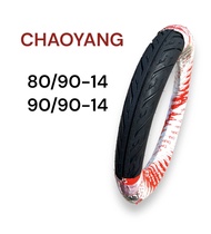 ยางนอก CHAOYANG ลายไฟ (776) 70/90-14 80/90-14 90/90-14 ยางใช้ยางใน Mio Fino Scoopyi ขอบ14 ยางไทยคุณภ
