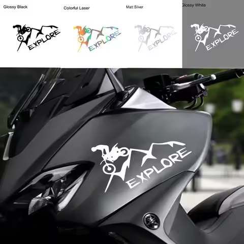 Expolorer Motorcycle Sticker Motor Car Helmet Head Decals For DUCATI KTM BMW YAMAHA Kawasaki Vespa V