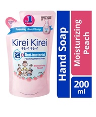 Kirei Kirei Anti Bacterial Hand Soap Refill - Moisturizing Peach -200 ml *5