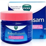 Vicks Baby Balsam 50g / Moisturising & Soothing Baby Care Rub 50g