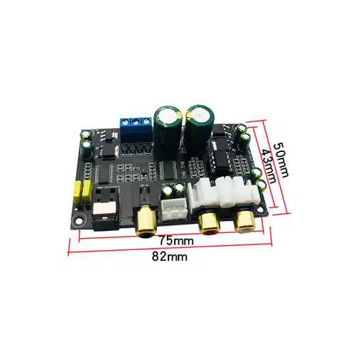 Coaxial + Optical Fiber DAC Audio Decoder Board CS8416 CS4398 Chip 24Bit 192KHz Sound Card Decoding 