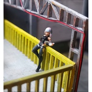 Lucy Cyberpunk 2077 Miniature Figure Diorama Diecast Unpainted