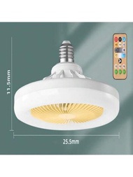 Lámpara de Ventilador de Techo Pequeña E27 30W Lámpara de Ventilador LED Silenciosa Ajustable para Habitación de Niños Dormitorio 85‑265V Ventiladores de Techo y Accesorios