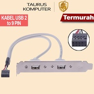 Additional Expansion Bracket USB 2.0 2 Port REAR Panel PCI 9PIN REAR PANEL PC DESKTOP Hub USB Hub