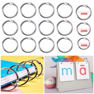 19mm 活頁裝訂鐵圈開口環 書圈鐵環 DIY頁冊書環 活頁環裝訂圈 窗簾書開口圈 環卡圈裝訂環 圓形金屬開口扣環圈 金屬書圈 【10個裝】