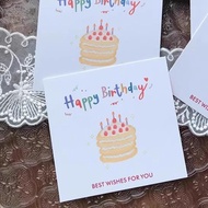 Happy birthday happy birthday happy birthday Small Card Bouquet Blessing Baking Gift 4/17