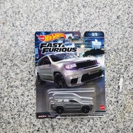 รถเหล็ก Hotwheels Fast&amp;Furious Jeep Grand Cherokee Trackhawk ล้อยาง