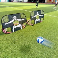 Matlamat Bola Sepak Kanak-kanak Boleh Lipat Jaring Bola Sepak Besar Hitam berbentuk Manusia Bingkai 