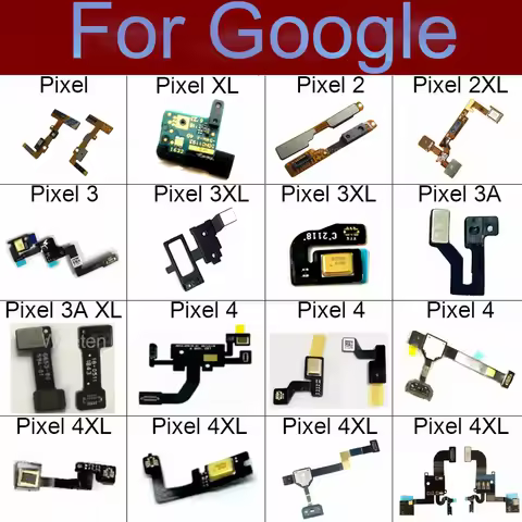 For Google Pixel 2 2XL 3 3XL 3A 4 4A 4XL XL Promixity Light Sensor Flex Cable &Microphone Flash Ligh