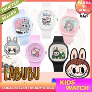 [🐼LABUBU THE MONSTER🐼] LABUBU Kids Watch Cartoon Digital Trendy Kids Children's Watch Quartz Jam Tan