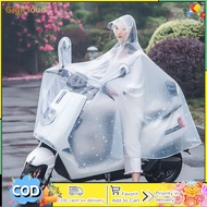 Windproof Raincoat For Electric Bike Motorcycle Double Brim Covering Face Riding Poncho For Men Women
