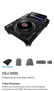 Pioneer 2x CDJ 3000 and 1x DJM V-10