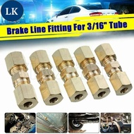 LK 3/16" Tube OD Oil Pipe Fittings / Car Vehicle Repairing Accessories / Copper Hydraulic Brake Line