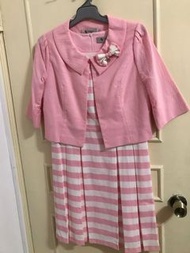 「代售」法德莉 FADERLI 粉色套裝 背心 洋裝 禮服