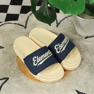 E18 Elements Iconic Denim Unisex Sandals with embroidered letters - E18T