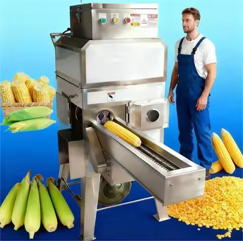 Customized Commercial Stainless Steel Corn Thresher Automatic Sweet Corn Kernel Removing Machine