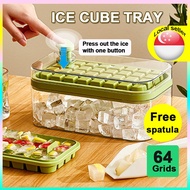 🇸🇬【SG stock】Ice Maker Box Ice cube tray  Ice Mold Storage Box Ice cube mold ice cube container  DIY Ice  64 32Grid ice-