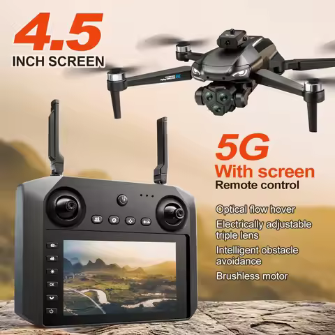 New M33 MAX Drone Professional 4K/6K HD ESC Dual Camera 5G Wifi GPS Brushless Optical Flow with Scre