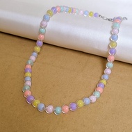 Colorful Pearl Necklace DIY Necklace