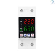 Dual Display Adjustable Voltage Protector Intelligent Over-voltage Under-voltage Over-current Protec