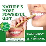 Organic Natural Toothbrush - Miswak & Sewak Teeth Whitening Prevents Tooth Decay - 4 miswaks+4 casin