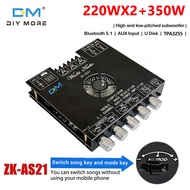 diymore ZK-AS21 220WX2 + 350W 5.1 Bluetooth Kỹ Thuật Số Board Khuếch Đại Công Suất Mô-đun 2.1 Kênh T