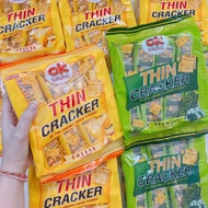 01 Bag of OK THIN CRACKER Cookies with 8 Small Packets Made in Thailand