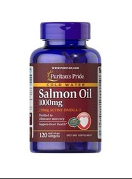 【預購】Puritan's Pride Salmon Oil 1000mg 三文魚油 120軟膠囊 074312144615